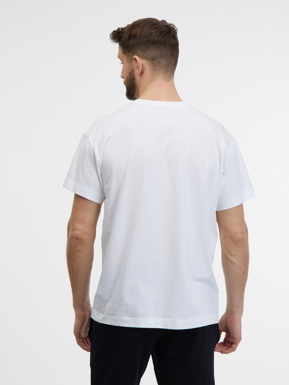 HUGO Bílé pánské tričko HUGO