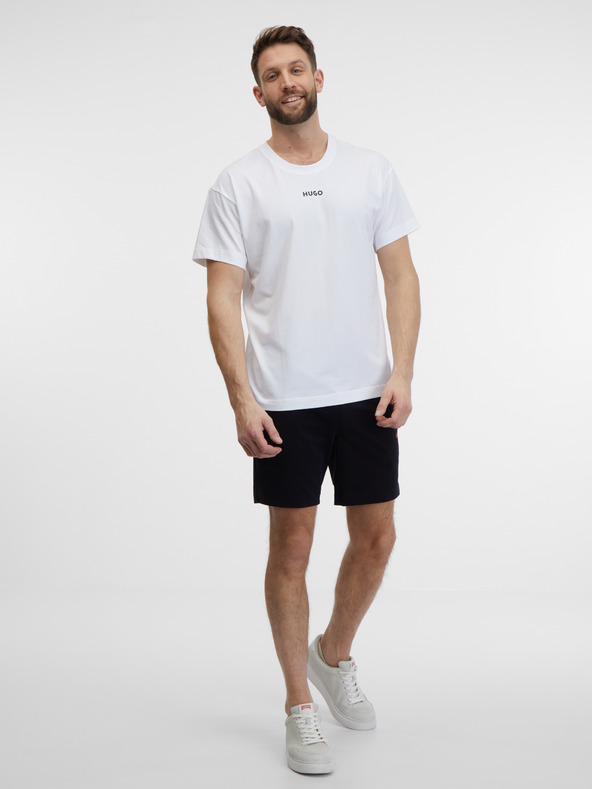 HUGO Bílé pánské tričko HUGO