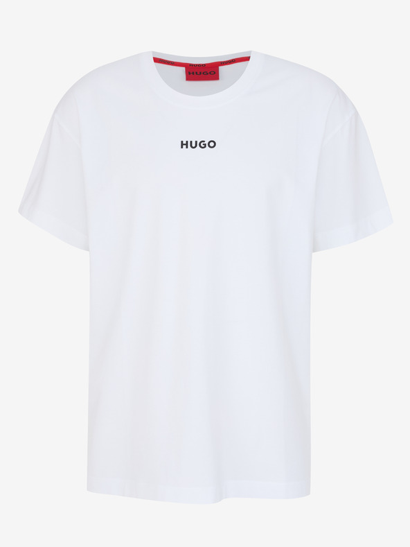 HUGO Bílé pánské tričko HUGO