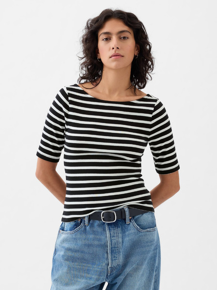 GAP Tričko s lodičkovým výstřihem crop GAP