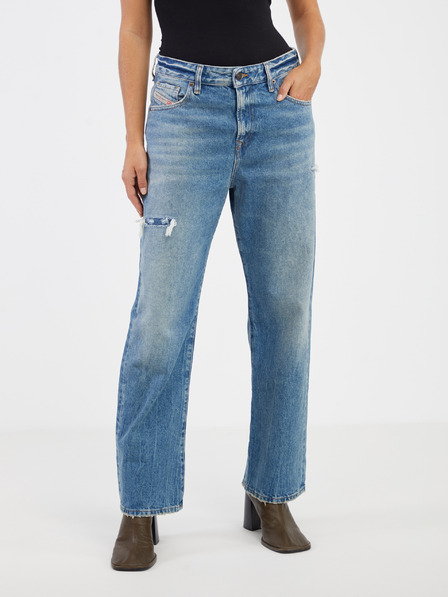 Diesel Modré dámské straight fit džíny Diesel Reggy