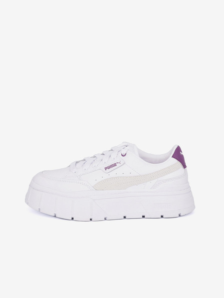 Puma Bílé dámské tenisky na platformě Puma Mayze Stack Wns