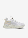 Puma Bílé dámské tenisky s koženými detaily Puma RS-X Soft Wns