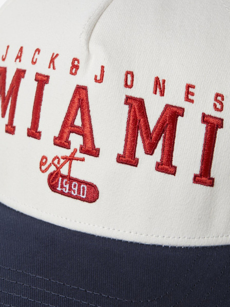 Jack & Jones Modro-bílá pánská kšiltovka Jack & Jones Citi
