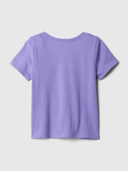 GAP Baby tričko s metalickým logem GAP