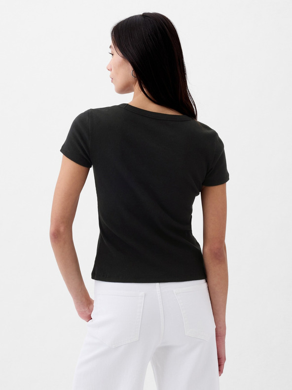 GAP Žebrované tričko s logem GAP