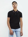 Celio Černé pánské polo tričko Celio Necetwo