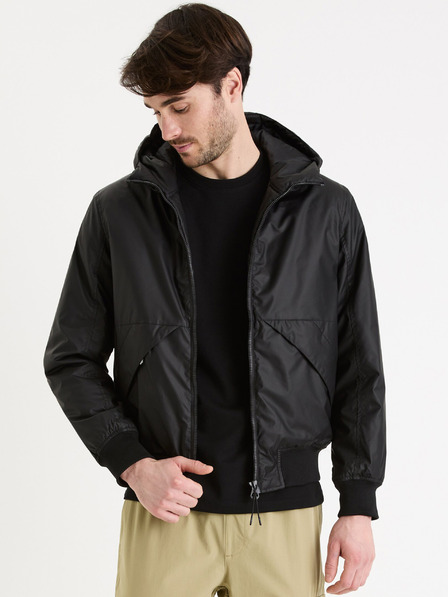 Celio Černá pánská bunda Celio Guhoodie