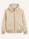 Celio Béžová pánská bunda Celio Guhoodie