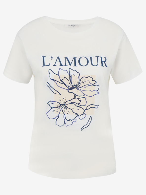 Orsay Krémové dámské tričko ORSAY