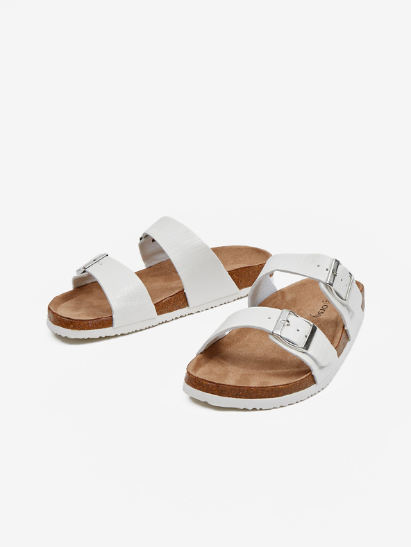 Orsay Bílé dámské pantofle ORSAY