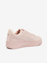 Puma Světle růžové dámské tenisky s koženými detaily Puma Carina Street SD