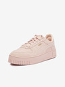 Puma Světle růžové dámské tenisky s koženými detaily Puma Carina Street SD