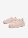 Puma Světle růžové dámské tenisky s koženými detaily Puma Carina Street SD