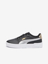 Puma Černé dámské kožené tenisky Puma Carina 2.0 Metallic Shine