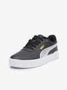 Puma Černé dámské kožené tenisky Puma Carina 2.0 Metallic Shine
