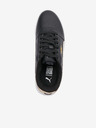Puma Černé dámské kožené tenisky Puma Carina 2.0 Metallic Shine