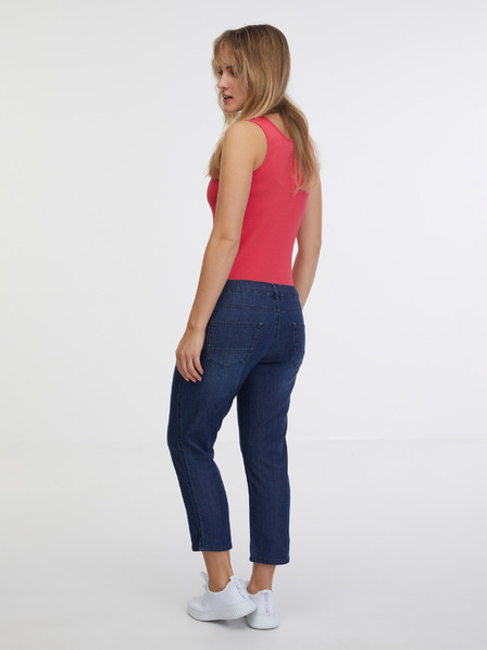 Sam 73 Tmavě modré dámské tříčtvrteční straight fit džíny SAM 73 Antonella