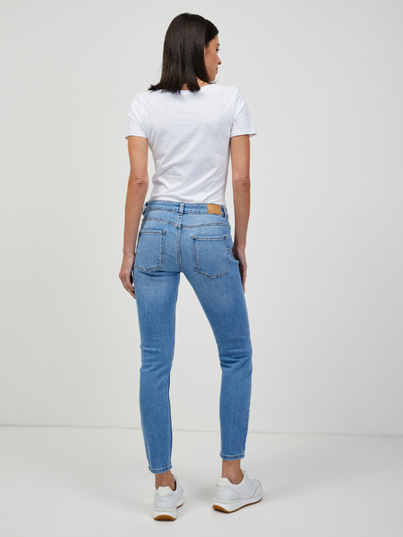 Orsay Světle modré zkrácené skinny fit džíny ORSAY