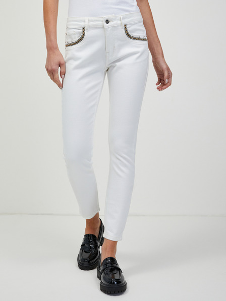 Orsay Bílé zkrácené skinny fit džíny ORSAY