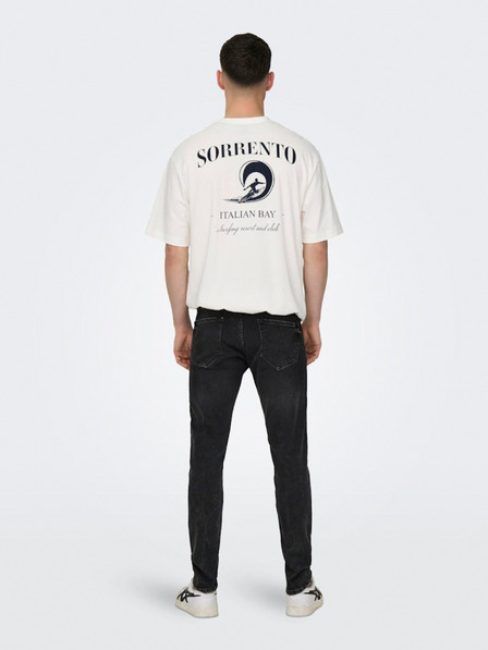 ONLY & SONS Černé pánské skinny fit džíny ONLY & SONS Warp