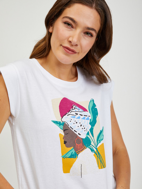 Orsay Bílé dámské tričko ORSAY