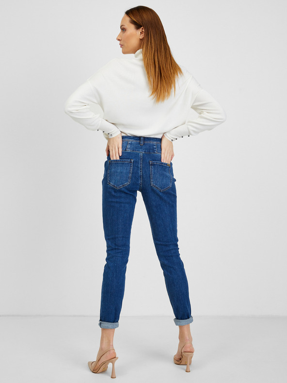 Orsay Tmavě modré dámské skinny fit džíny ORSAY