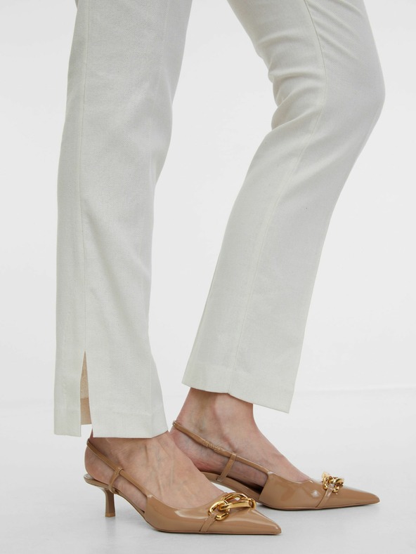 Orsay Béžové dámské kalhoty ORSAY