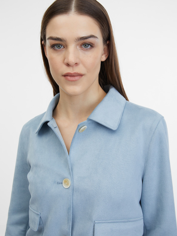 Orsay Modrá dámská bunda v semišové úpravě ORSAY