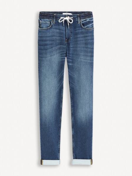 Celio Modré pánské slim fit džíny Celio Gosuper