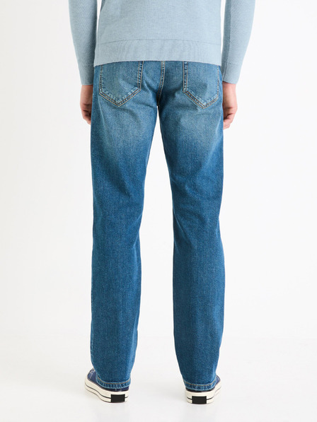 Celio Modré pánské straight fit džíny Celio C5