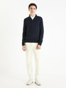 Celio Tmavě modrý pánský basic svetr Celio Gecotont