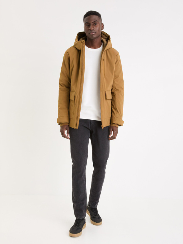 Celio Bílý pánský basic svetr Celio Gewells