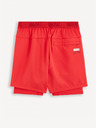 Celio Červené sportovní kraťasy Celio Marvel - Iron Man