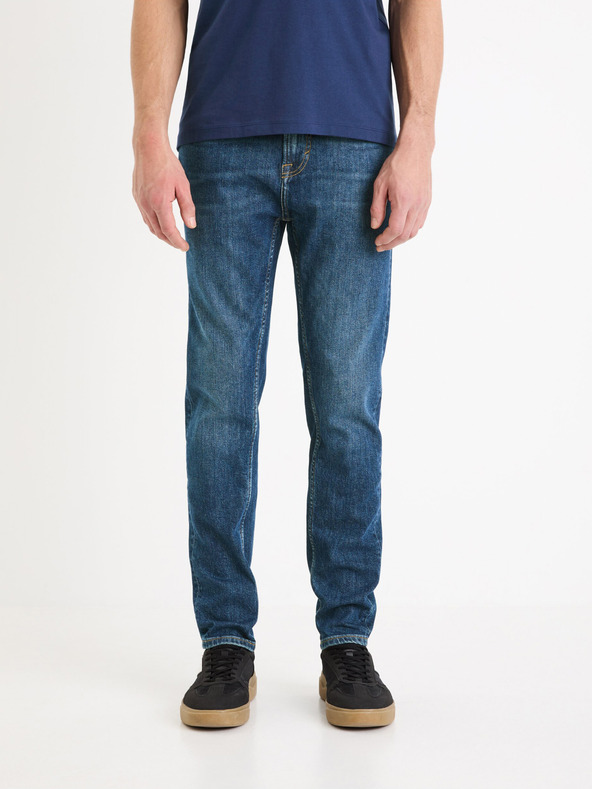 Celio Modré pánské slim fit džíny Celio Gotapered