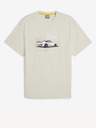Puma Krémové pánské tričko Puma PL 911 Graphic Tee