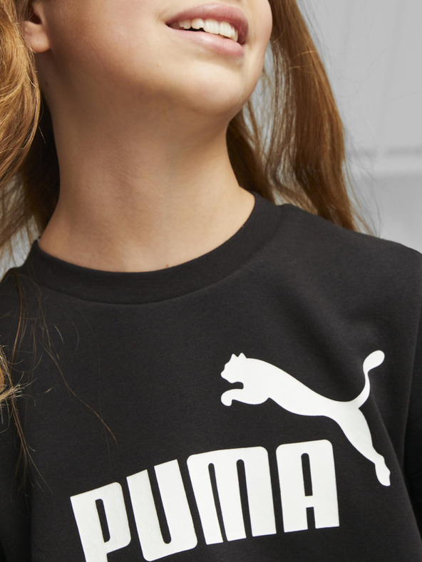 Puma Černé holčičí šaty Puma ESS+ Logo Dress