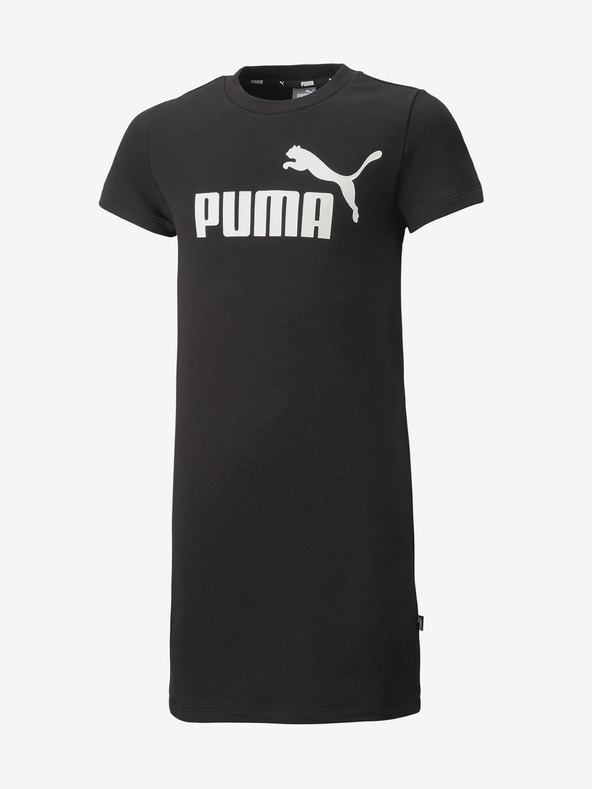 Puma Černé holčičí šaty Puma ESS+ Logo Dress