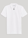 Celio Bílé pánské basic polo tričko Celio Gebenoit