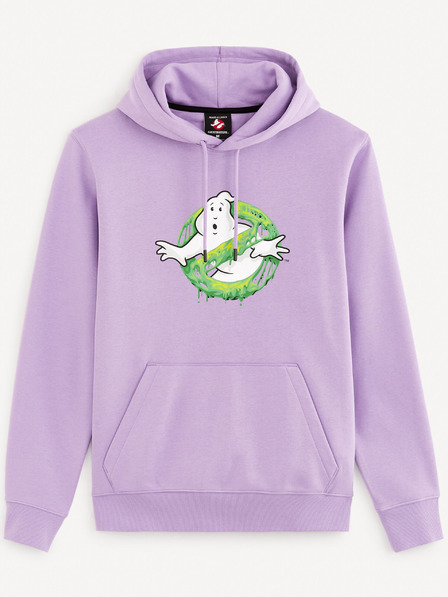 Celio Světle fialová pánská mikina Celio Ghostbusters