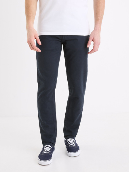 Celio Tmavě modré pánské kalhoty Celio Gofive