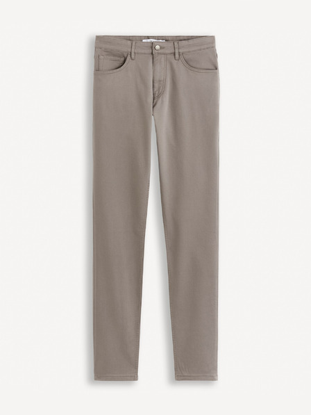 Celio Béžové pánské kalhoty Celio Gofive