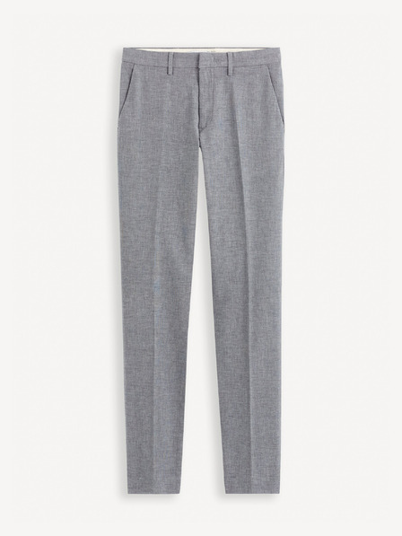 Celio Šedé pánské chino kalhoty Celio Gosi