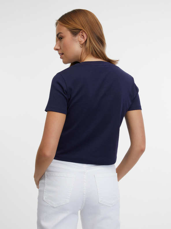 Orsay Tmavě modré dámské tričko ORSAY
