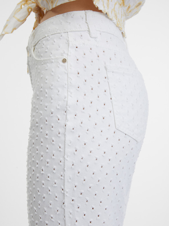 Orsay Bílé dámské kalhoty ORSAY