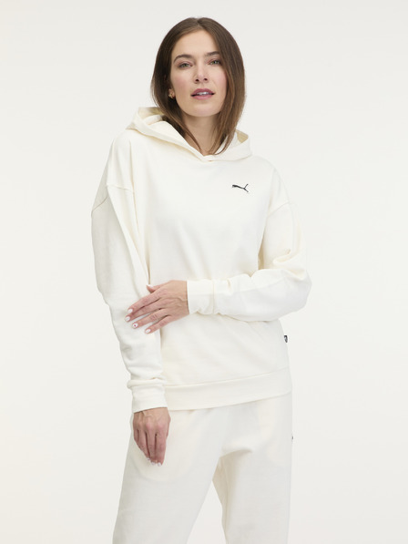Puma Krémová dámská mikina s kapucí Puma Better Essentials