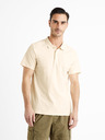 Celio Krémové pánské basic polo tričko Celio Feflame