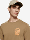 Scotch & Soda Hnědé pánské tričko Scotch & Soda