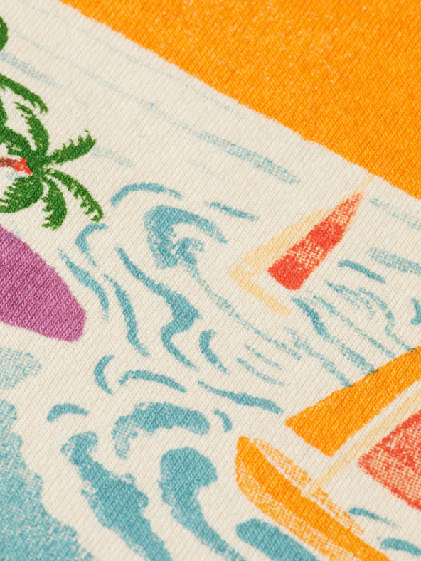 Scotch & Soda Krémová pánská mikina s kapucí Scotch & Soda