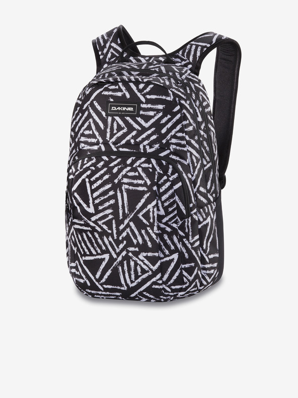 Dakine Bílo-černý dámský vzorovaný batoh Dakine Campus Medium 25 l